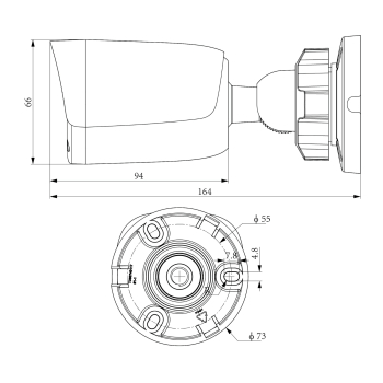 KAMERA IP TC-C34QN 2GNA-28 Spark Series - 4 Mpx 2.8 mm TIANDY